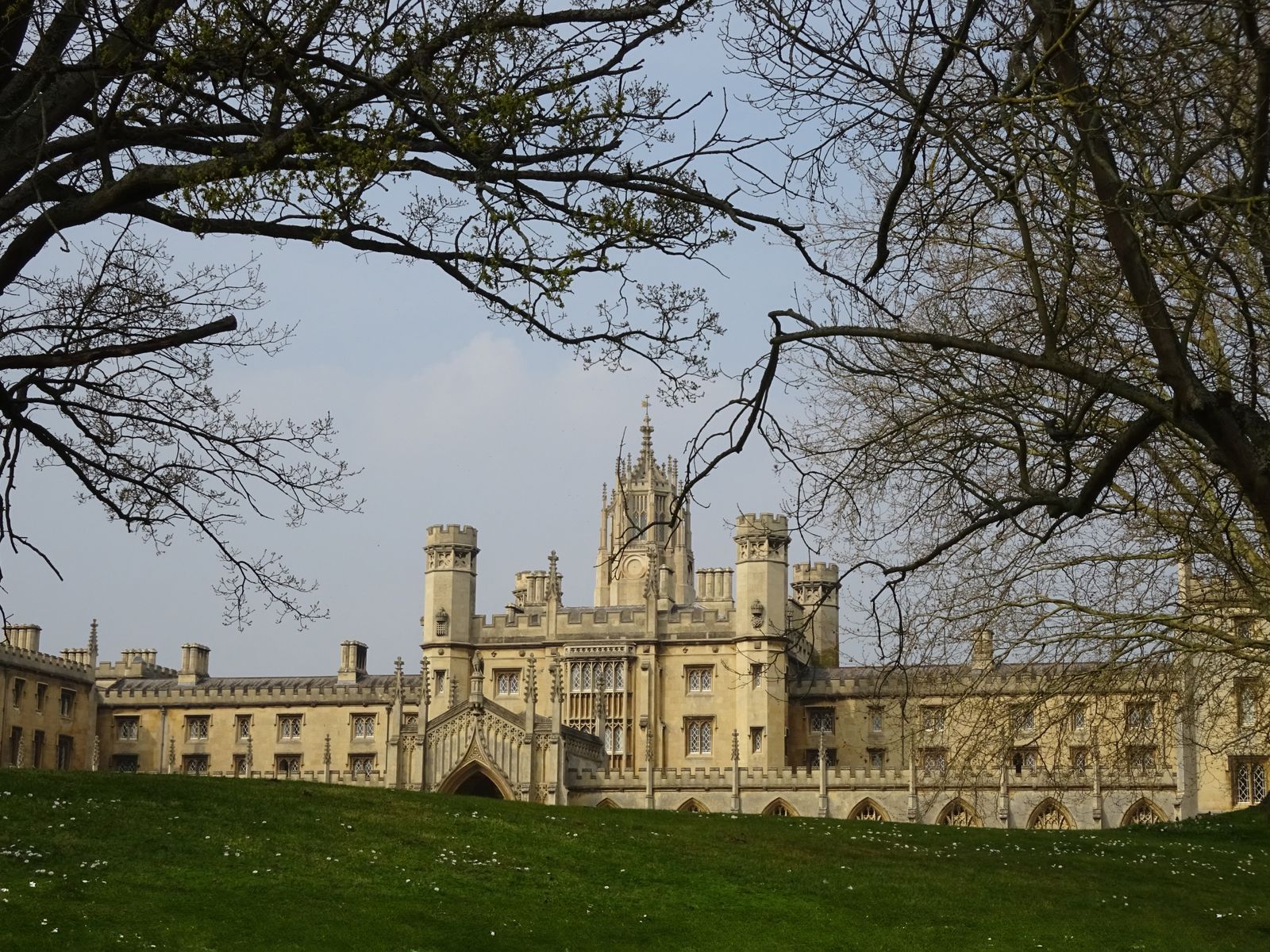 Historic college architecture in Cambridge