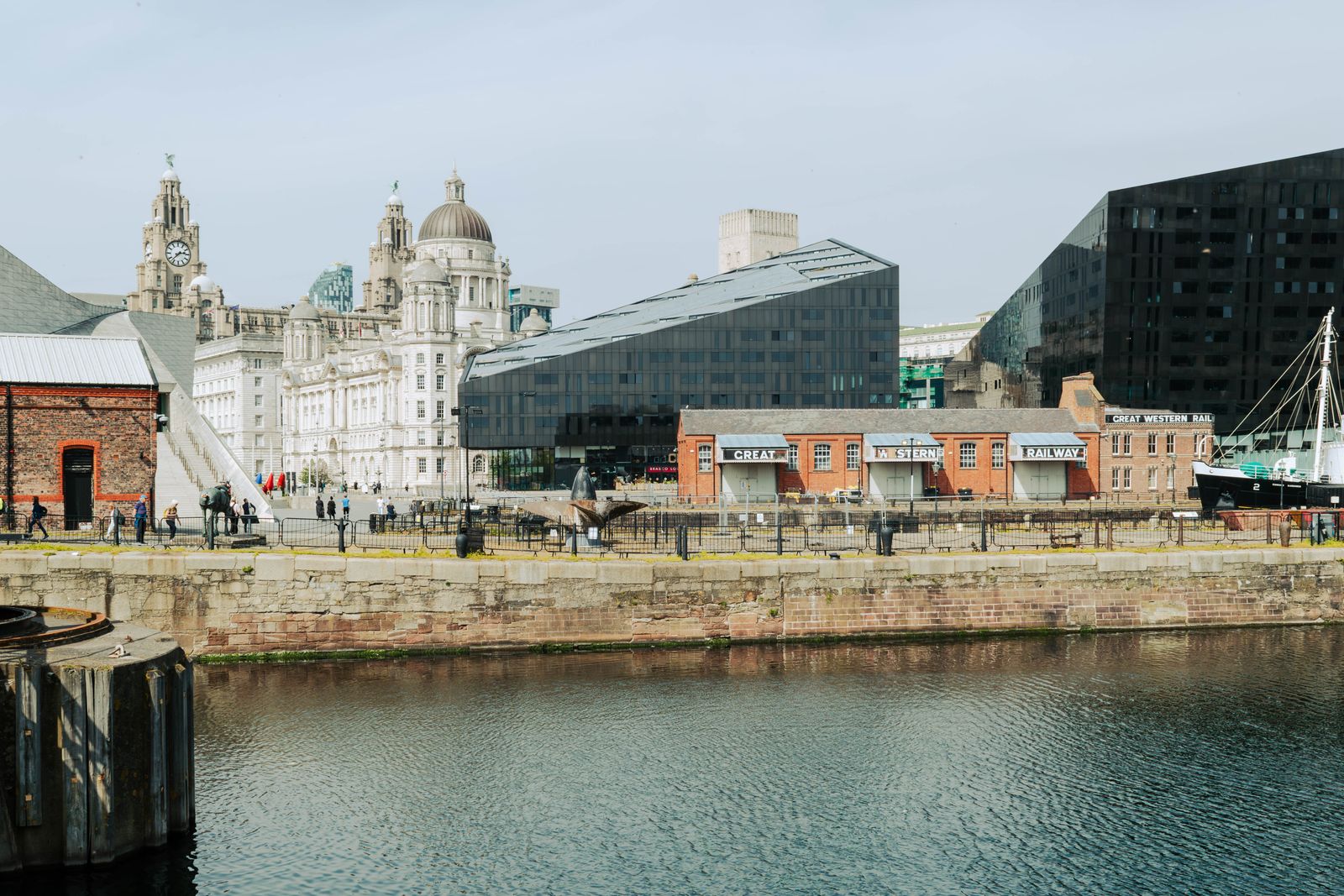 Liverpool waterfront and the River Mersey