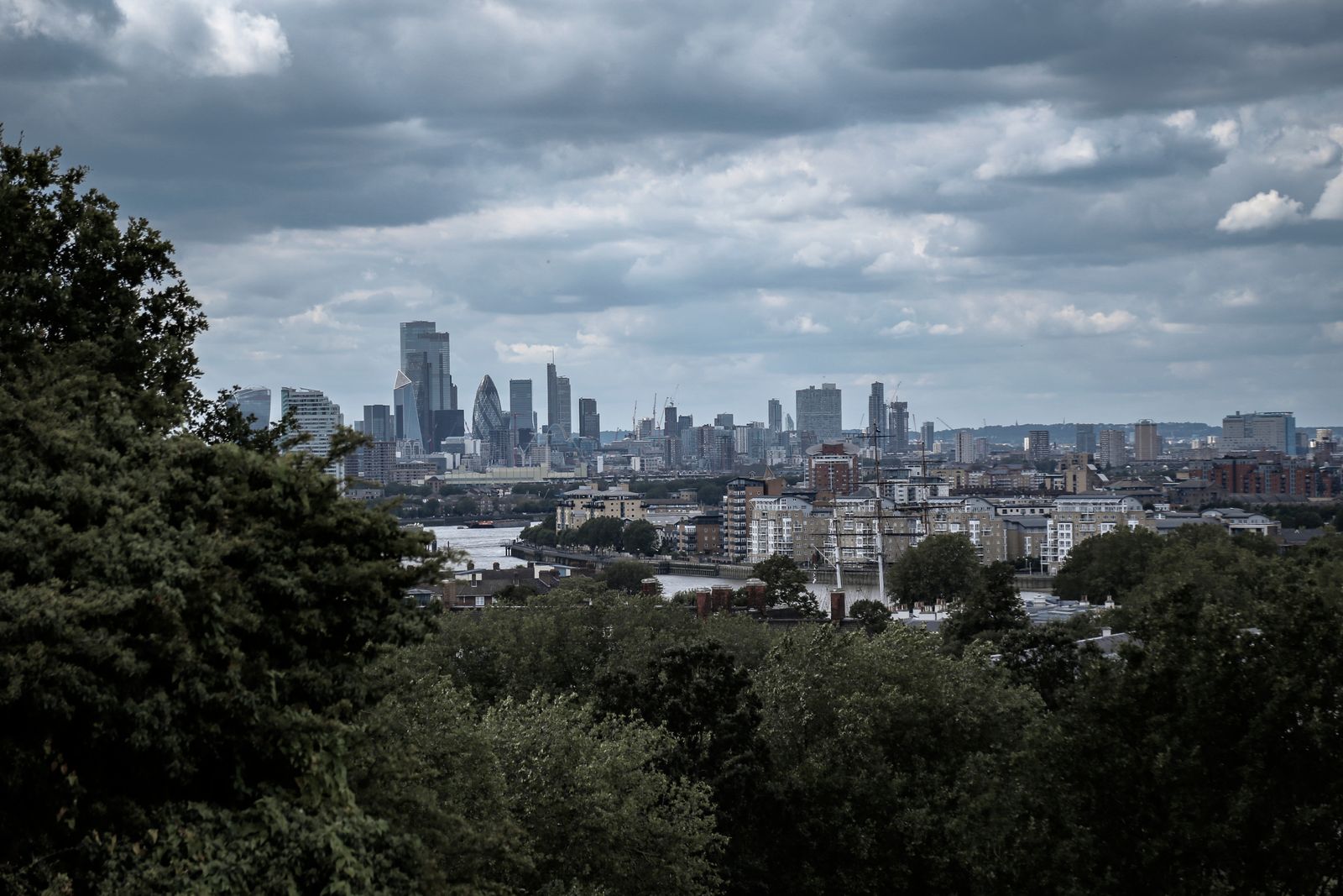 Panoramic view of the London skyline
