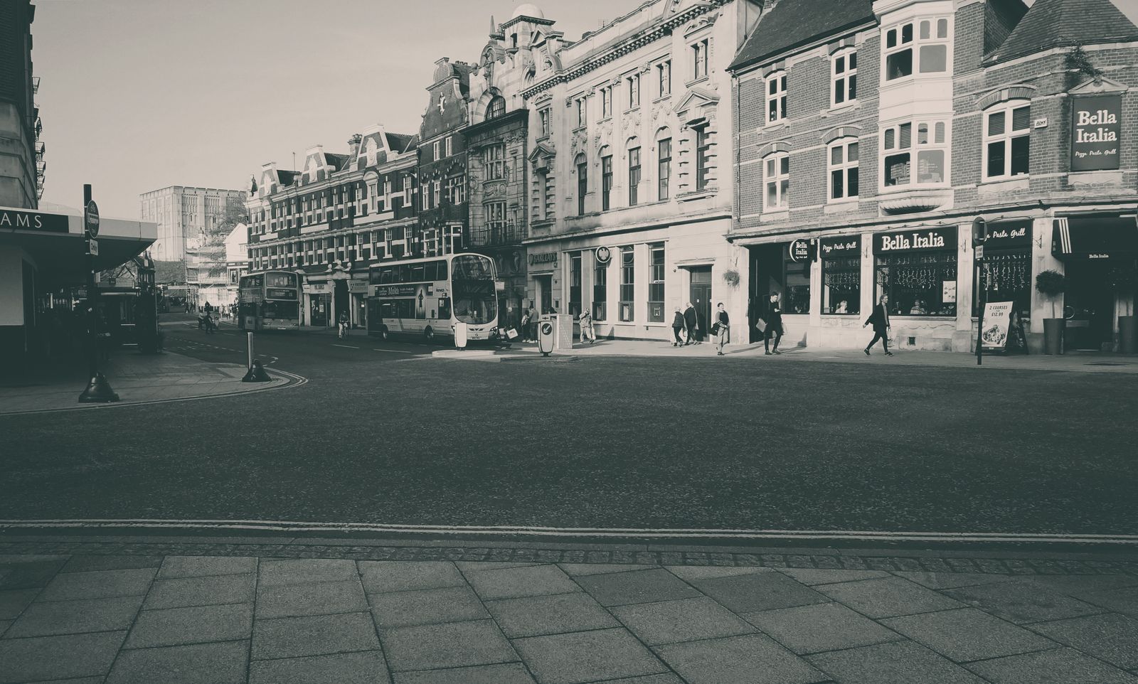 Historic street architecture in Preston