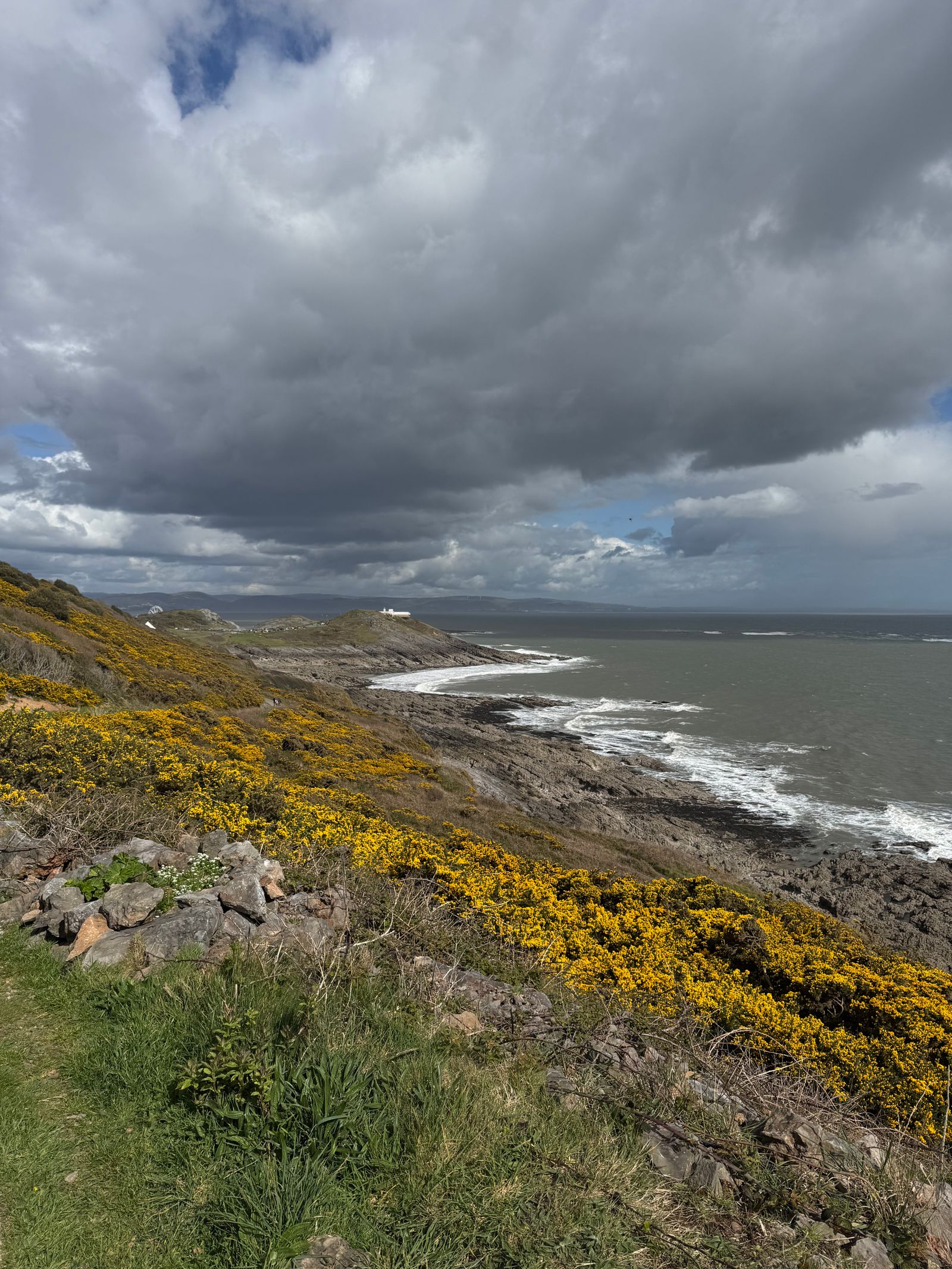 Rugged coastline near Swansea
