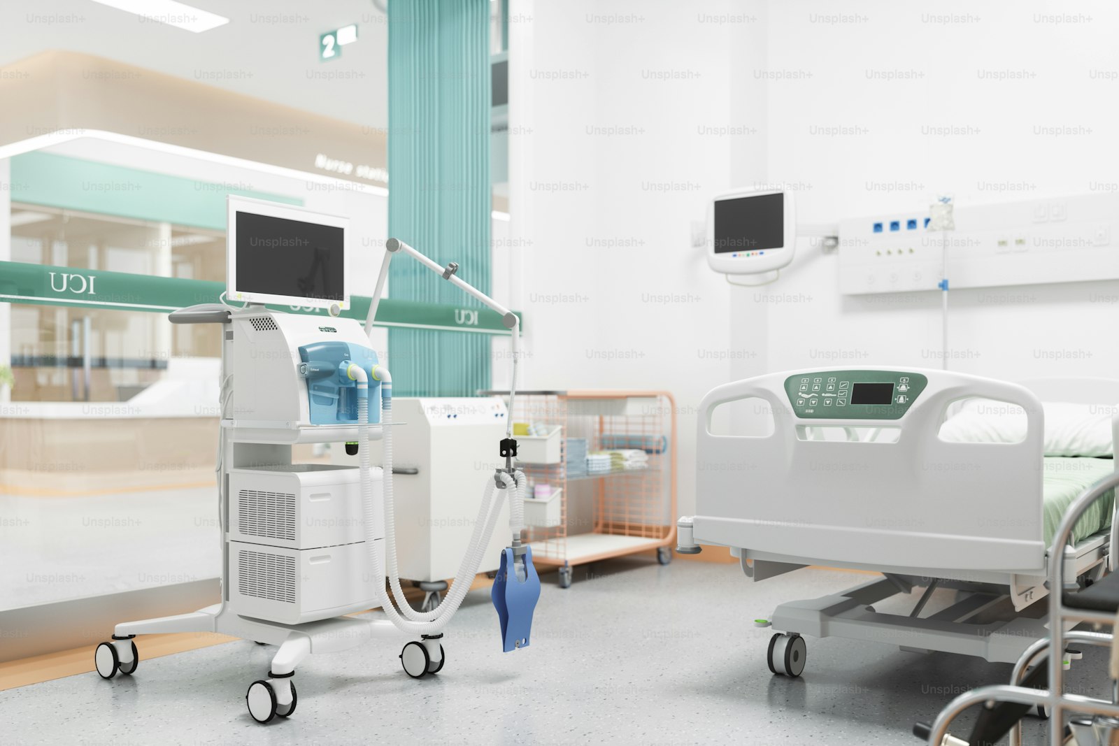 Vital signs monitor at a critical care bedside, the record intensive care expert witnesses interpret